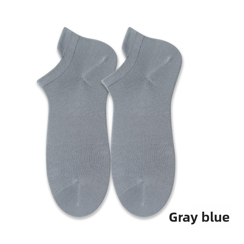 Spring/Summer Anti-Odor Men's No-Show Socks - Seamless & Breathable