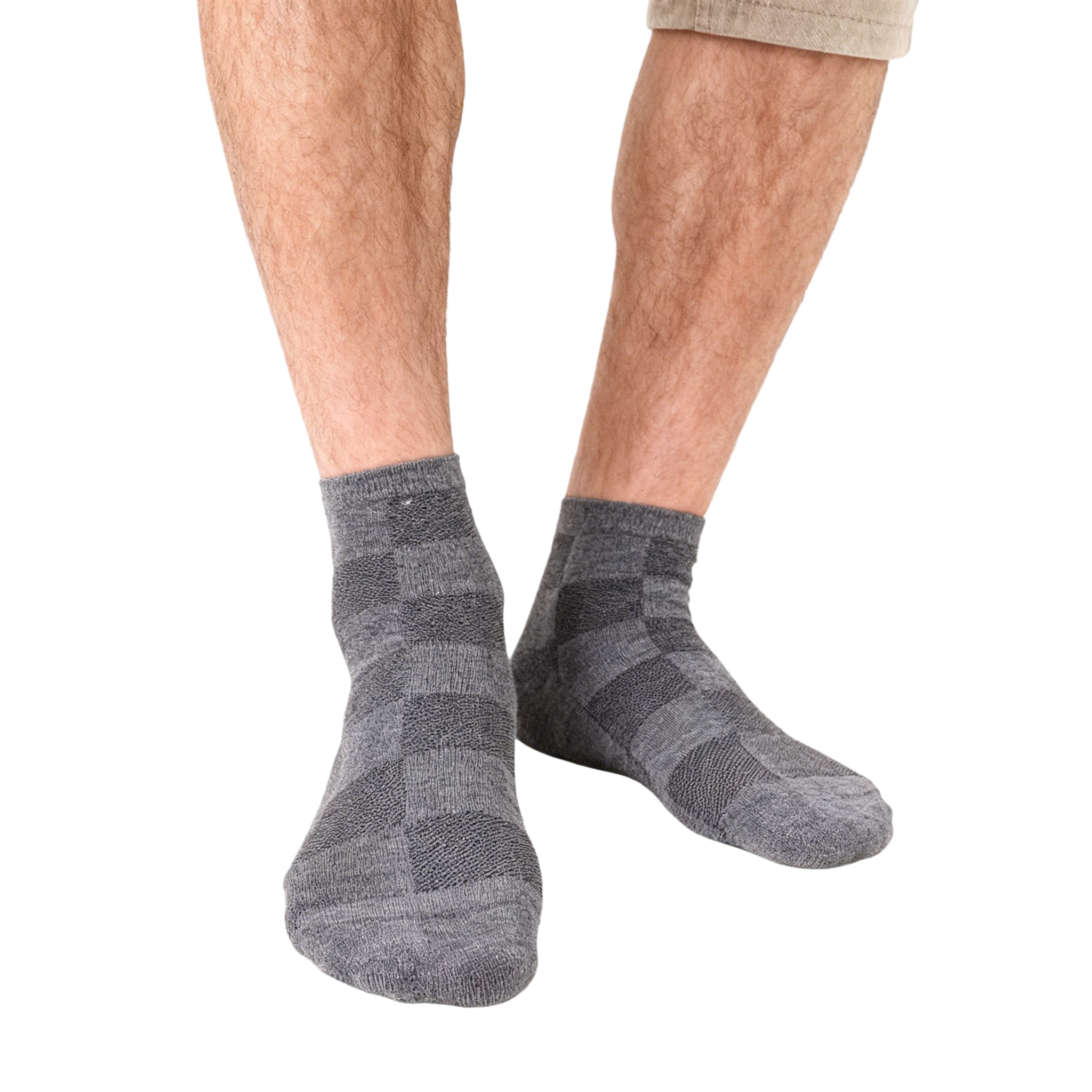 Men's Spring Summer 5% Silk Socks - Moisture-Wicking Business Dress Socks