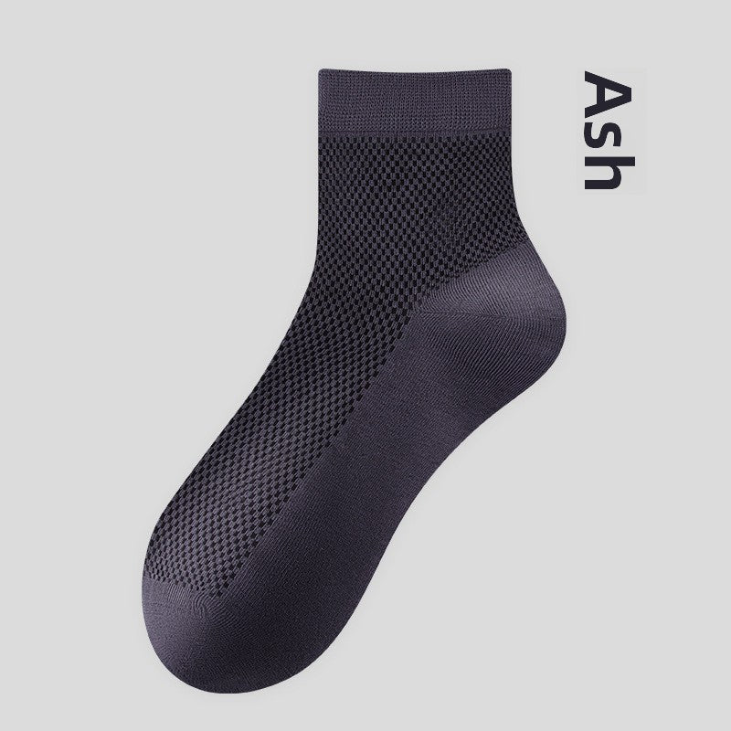 Men's Breathable Mesh Mid-Calf Socks