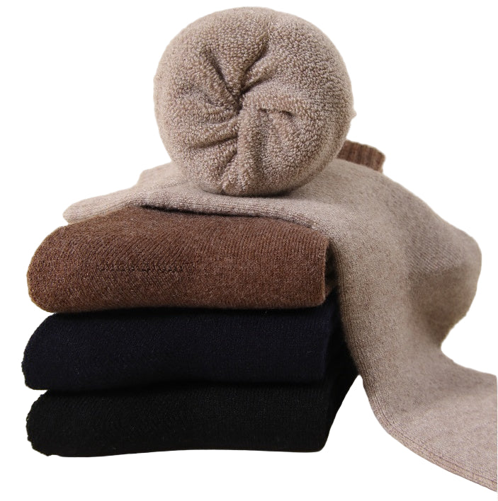 Warm Terry Lined Men's 6% Wool Socks