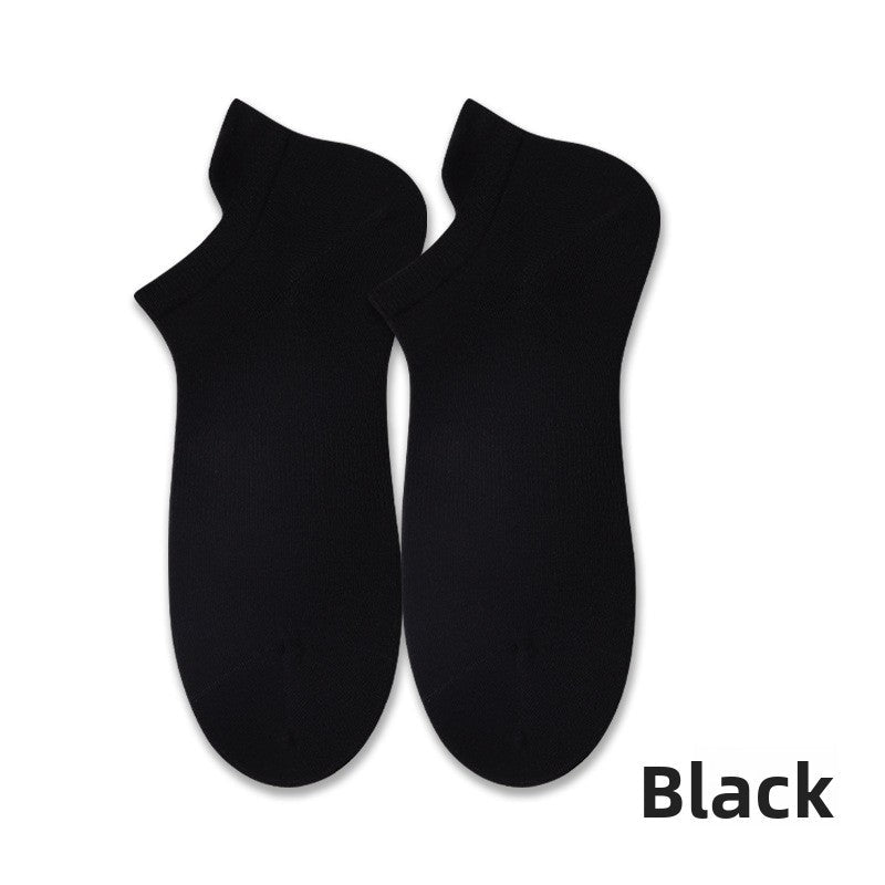 Spring/Summer Anti-Odor Men's No-Show Socks - Seamless & Breathable