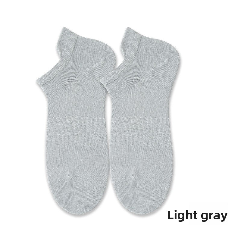 Spring/Summer Anti-Odor Men's No-Show Socks - Seamless & Breathable
