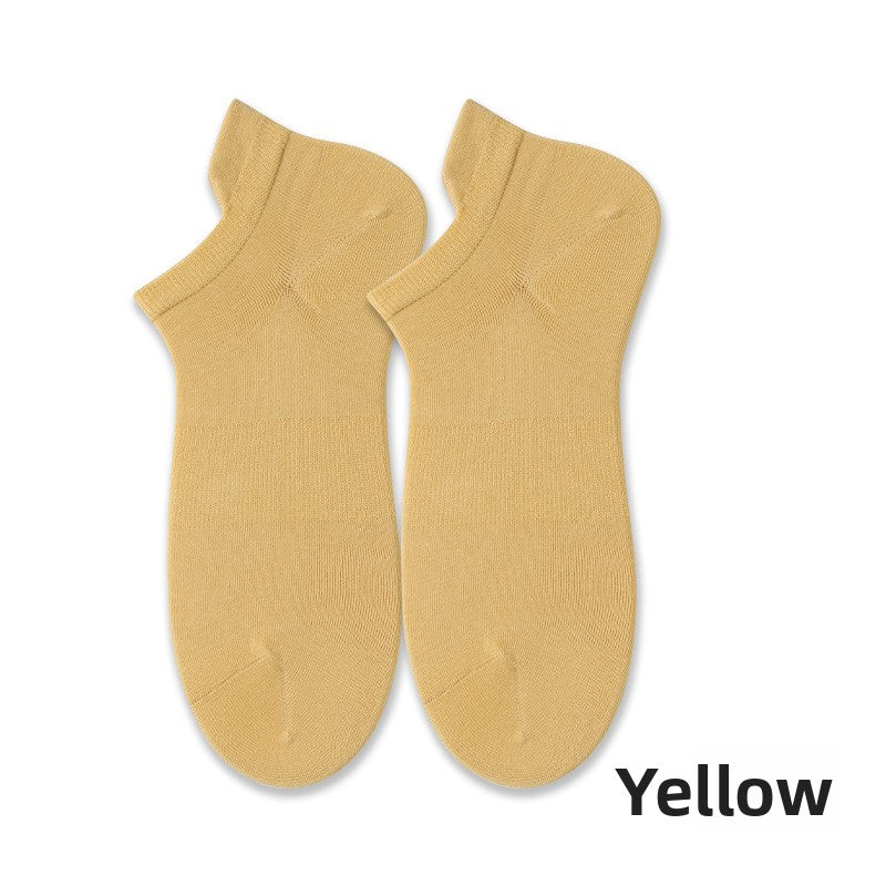 Spring/Summer Anti-Odor Men's No-Show Socks - Seamless & Breathable