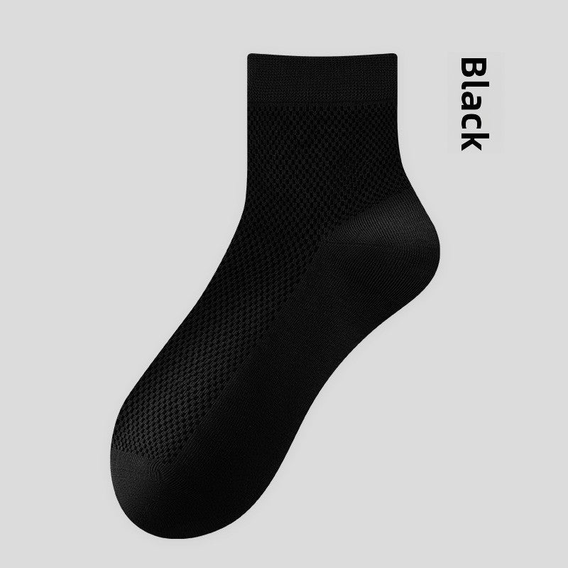 Men's Breathable Mesh Mid-Calf Socks