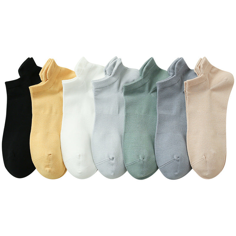 Spring/Summer Anti-Odor Men's No-Show Socks - Seamless & Breathable